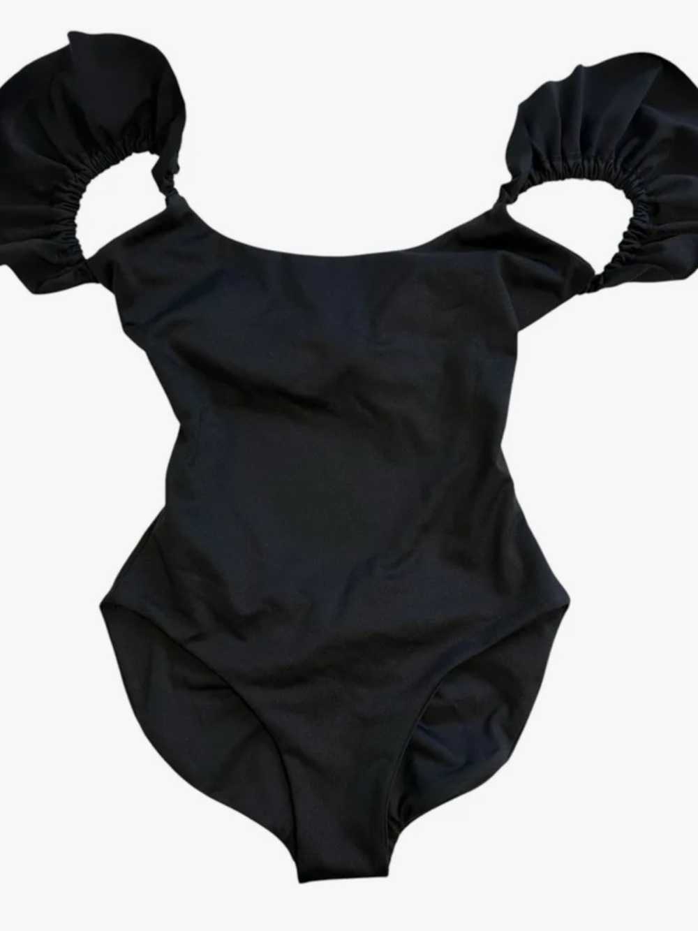 LONDRE Ruffle Shoulder One-Piece - Picture 4 of 6
